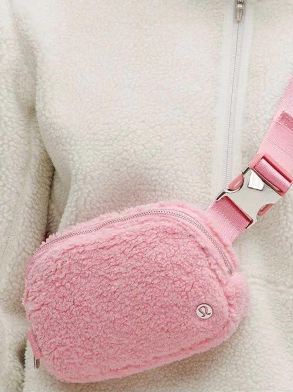 lululemon athletica Everywhere Fleece Belt Bag Pink.